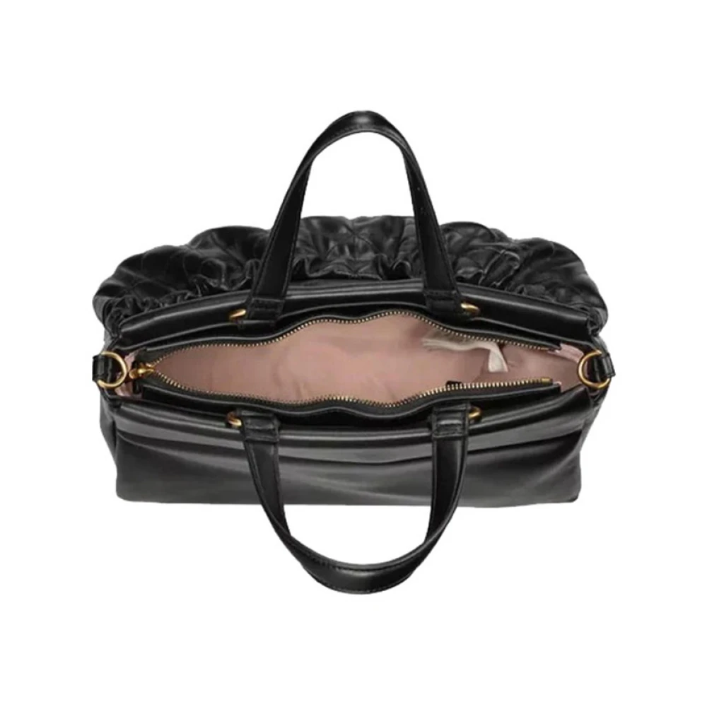Liu Jo Zwarte handtas met gouden details Black Dames