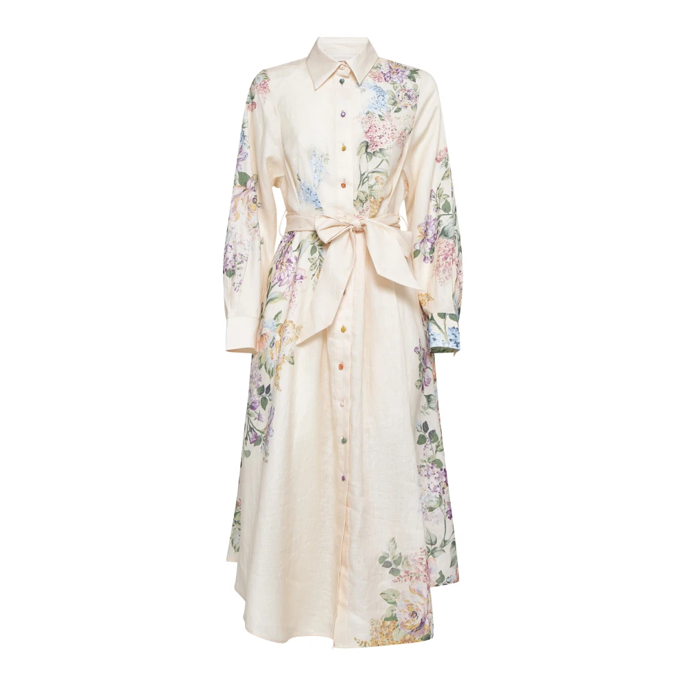 Zimmermann Halliday Tucked Shirt Dress Multicolor Dames