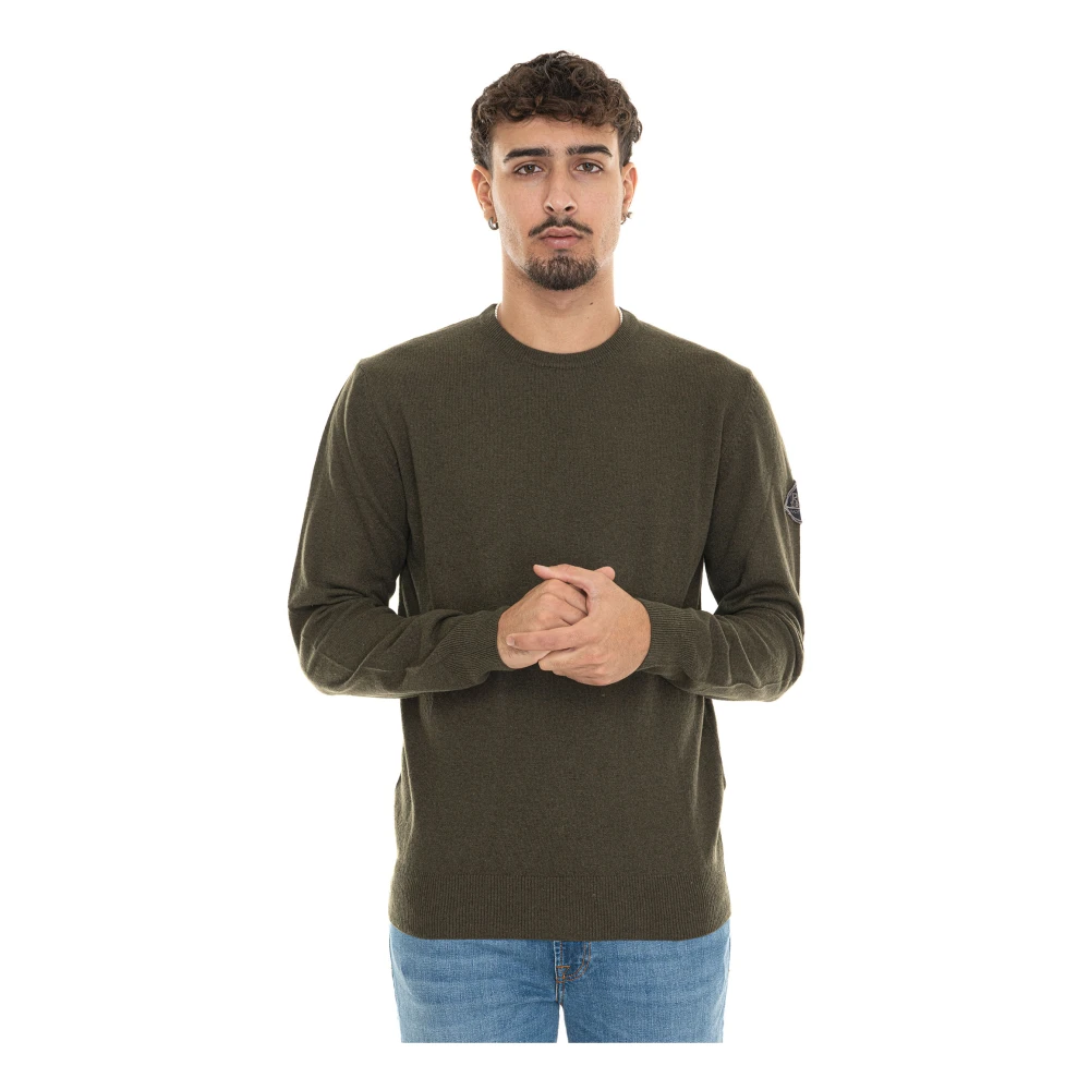 Roy Roger's Ribgebreide Trui met Armband Green Heren