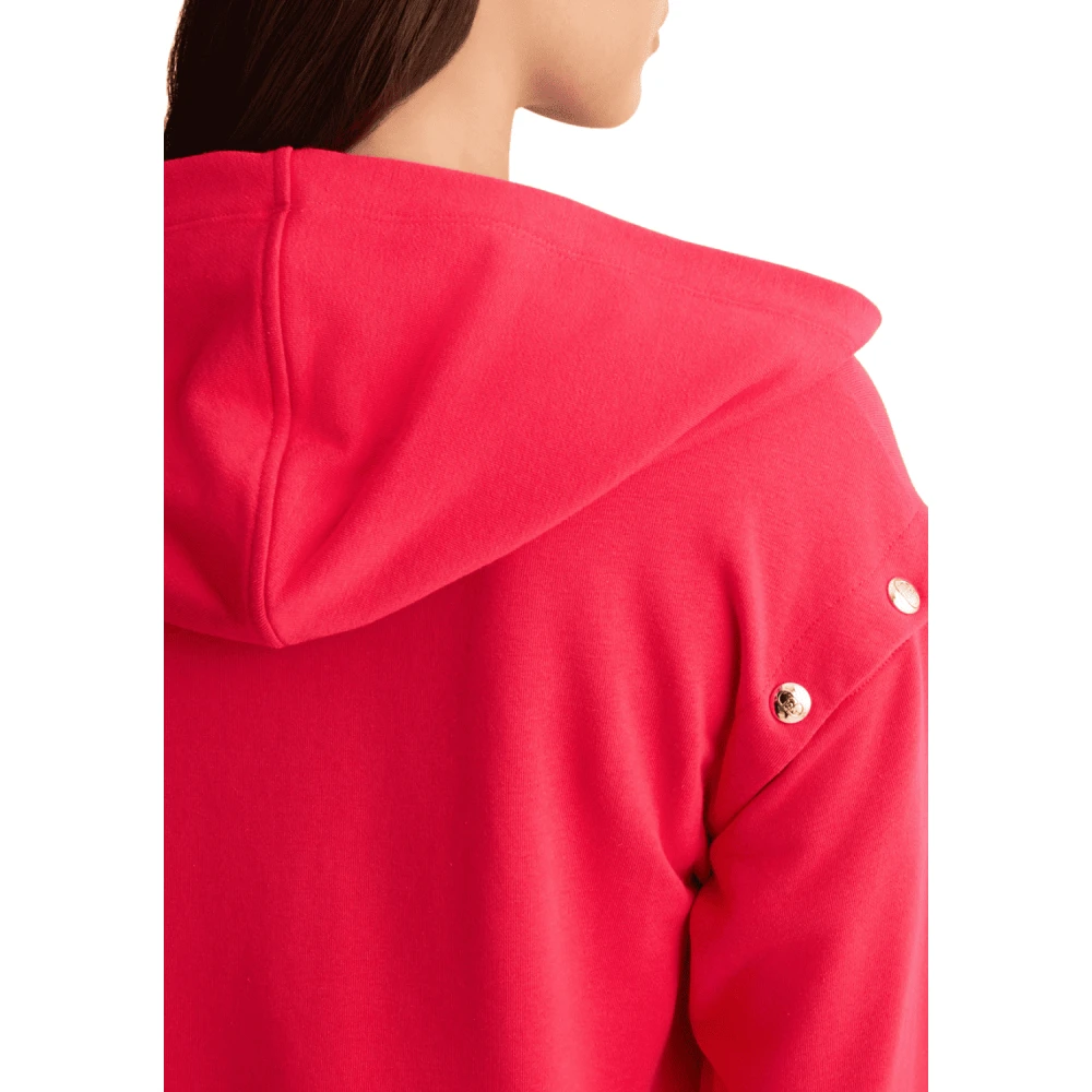 Liu Jo Rode Katoenmix Functionele Sweatshirt Red Dames