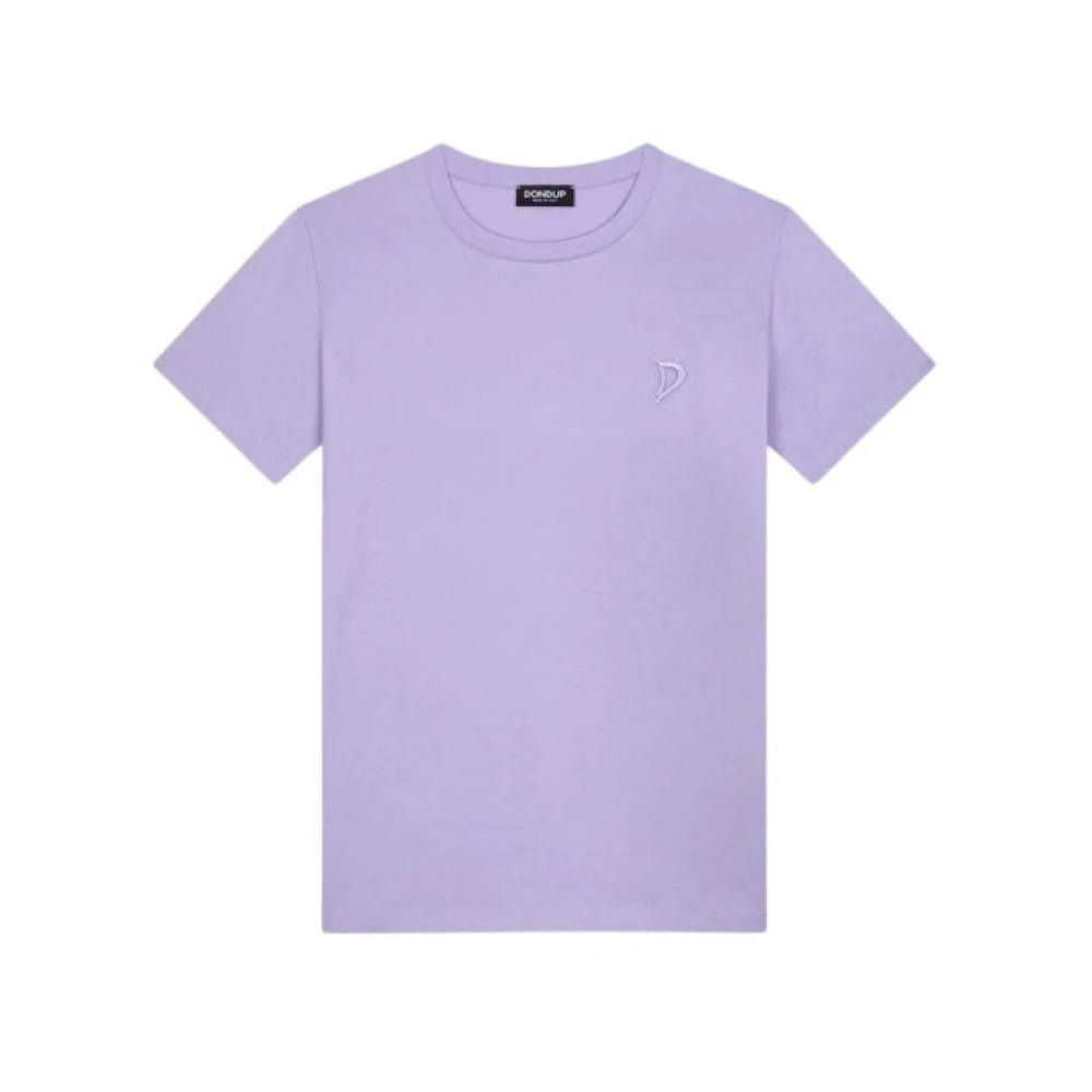Dondup Casual Katoenen T-Shirt Purple Dames