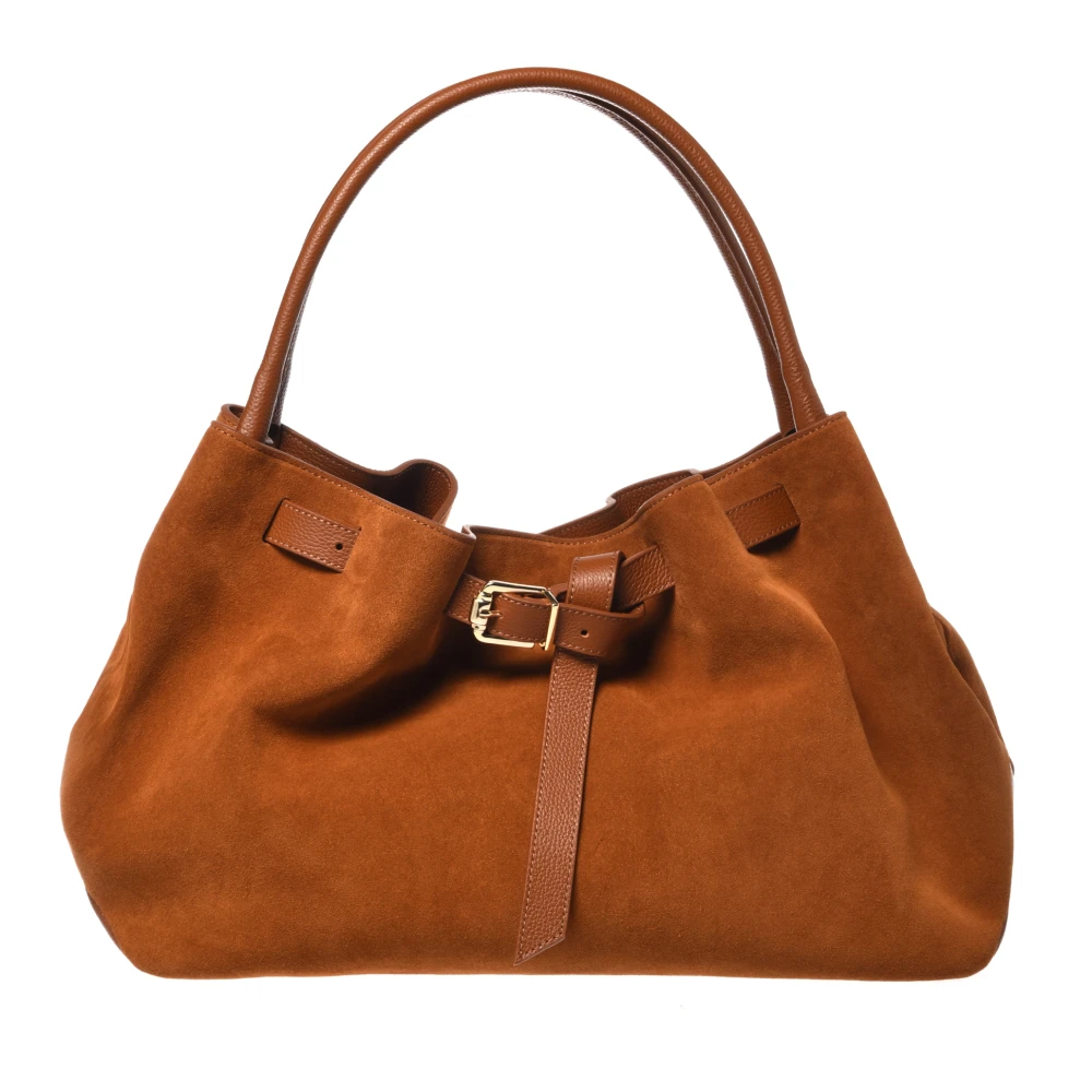 Baldinini Women's Brown Handbags, One Size, Suede Handbag