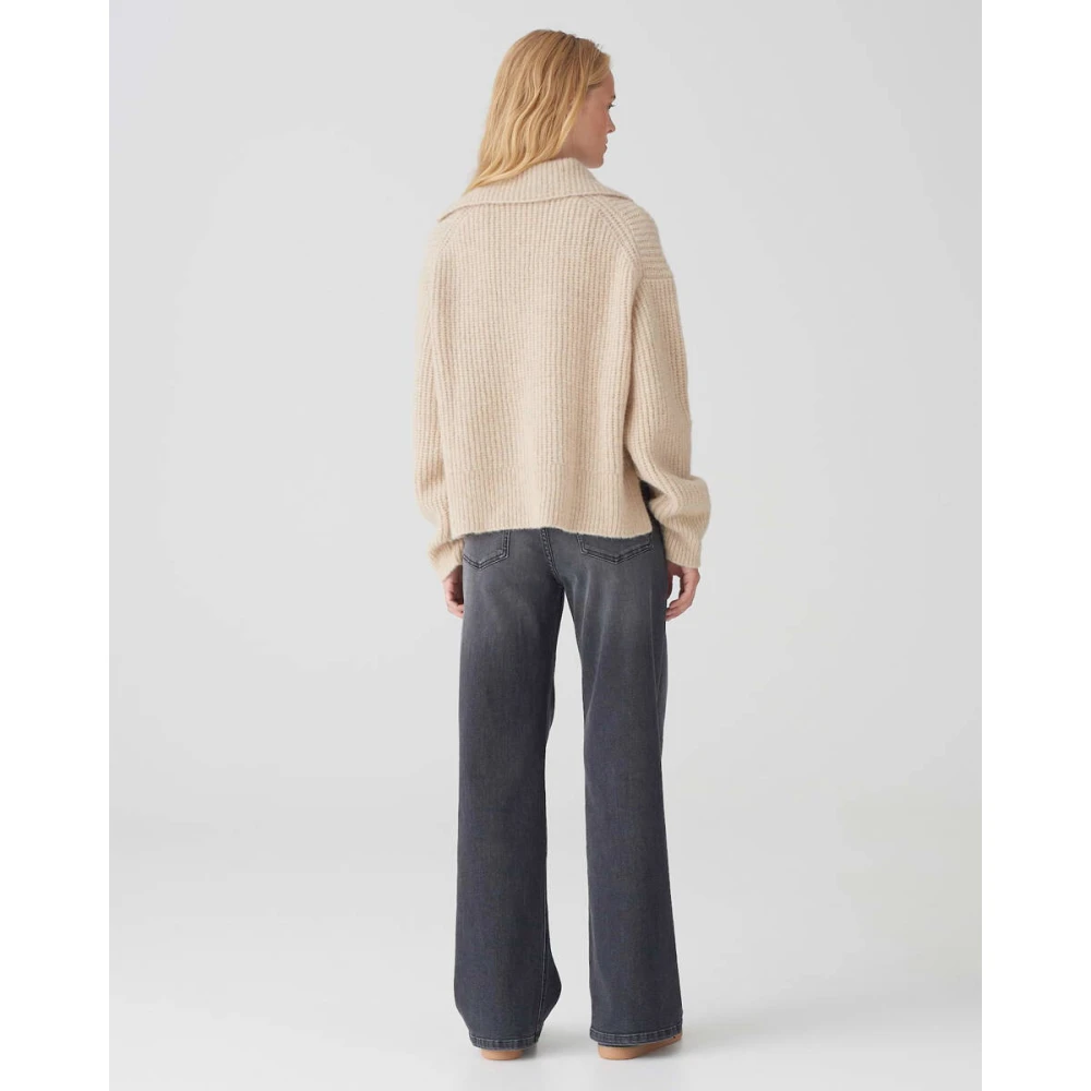 Opus Stijlvolle Pullover voor Vrouwen Beige Dames