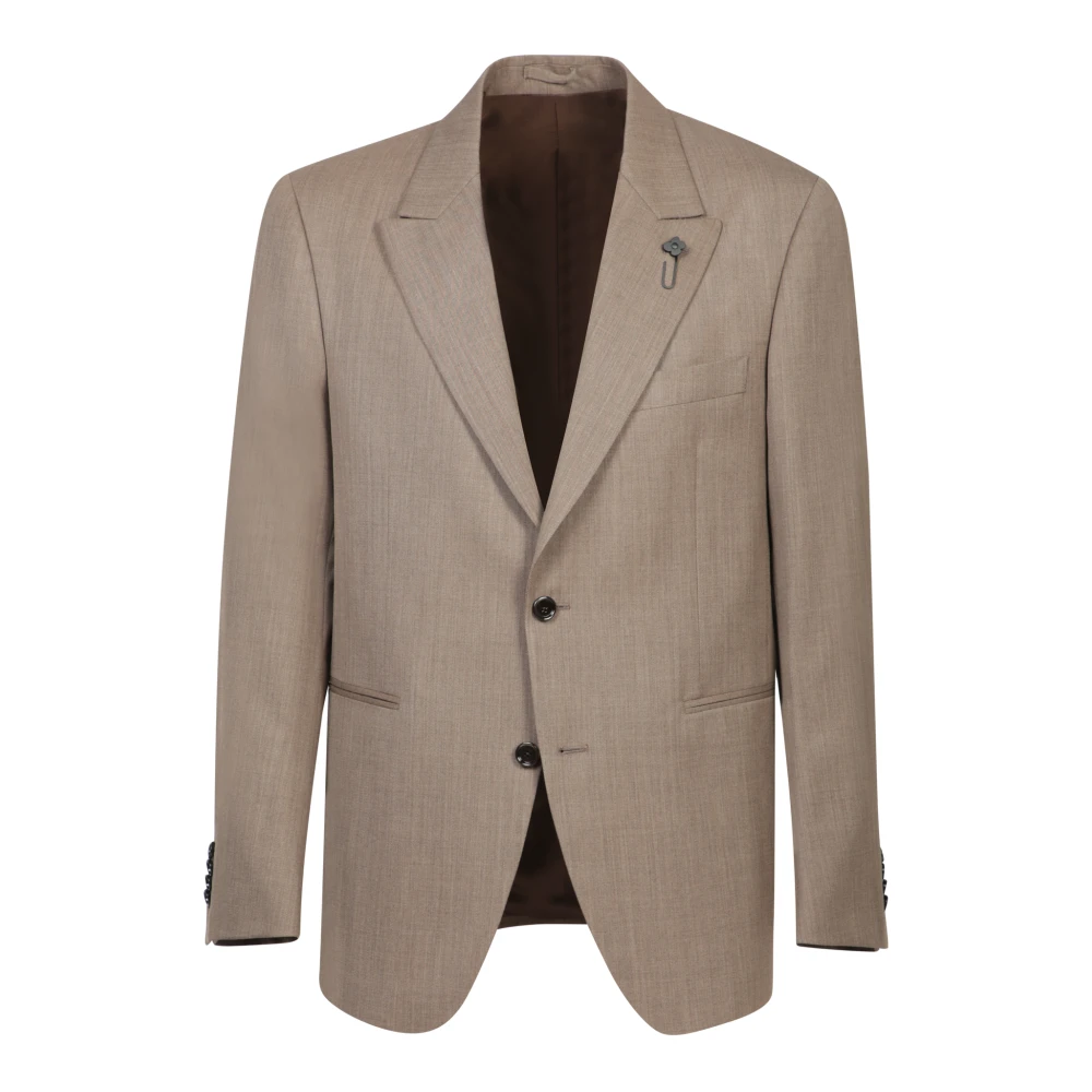 Lardini Beige Pak voor Mannen Beige Heren