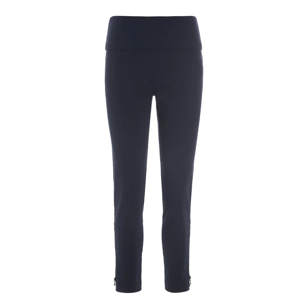 Bitte Kai Rand Blue Stretch Trousers With Zipper - Indigo - Female - Slim-Fit Trousers - Xs - Trousers