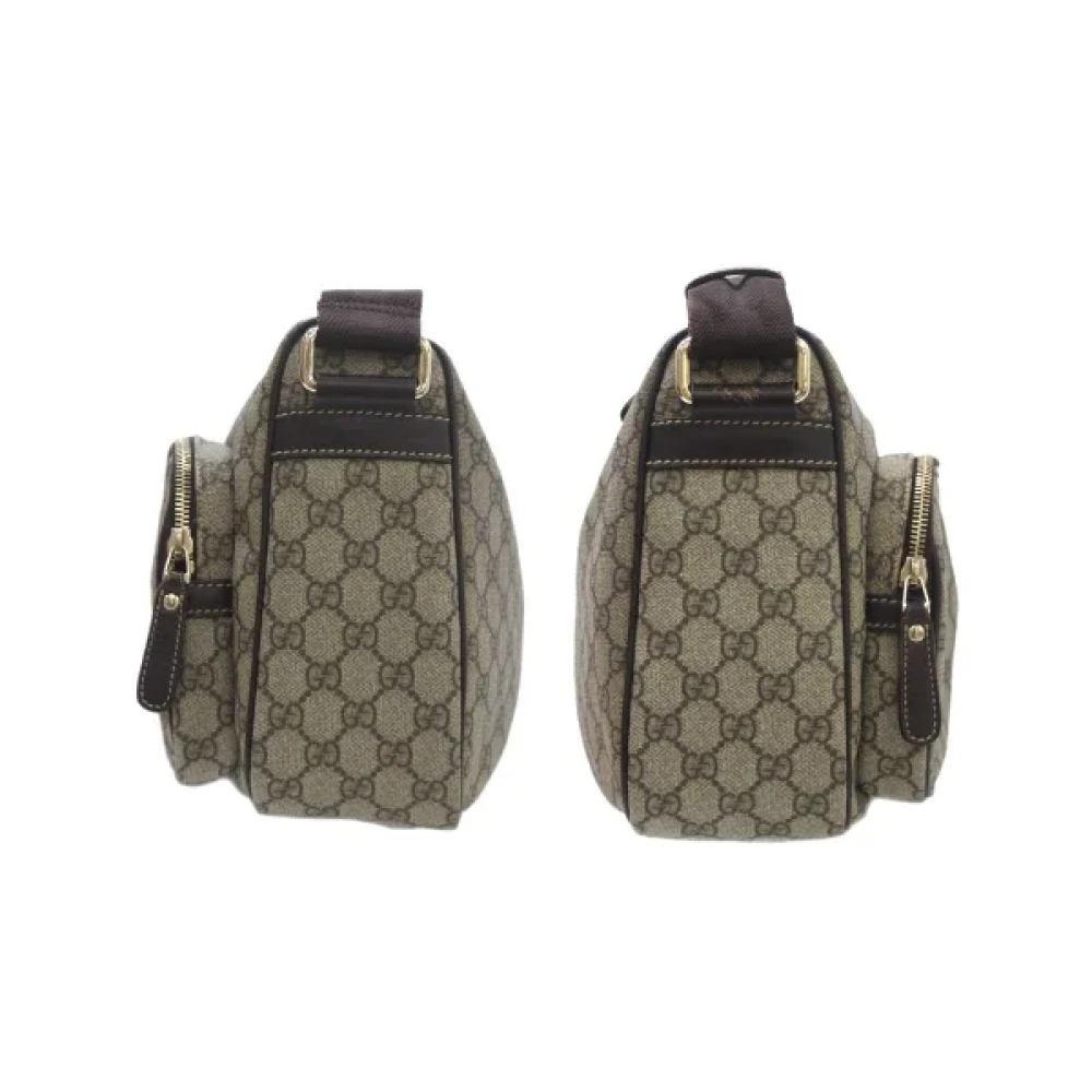 Gucci Vintage Pre-owned Leather gucci-bags Gray Dames