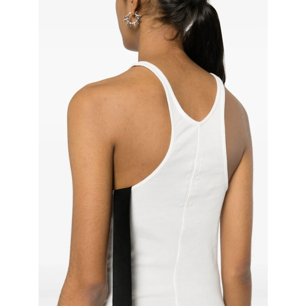 Rick Owens Racerback Jurkje White Dames