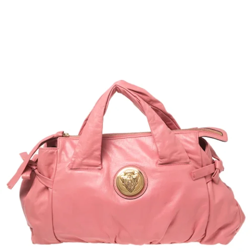 Gucci Vintage Pre-owned Leather gucci-bags Pink Dames