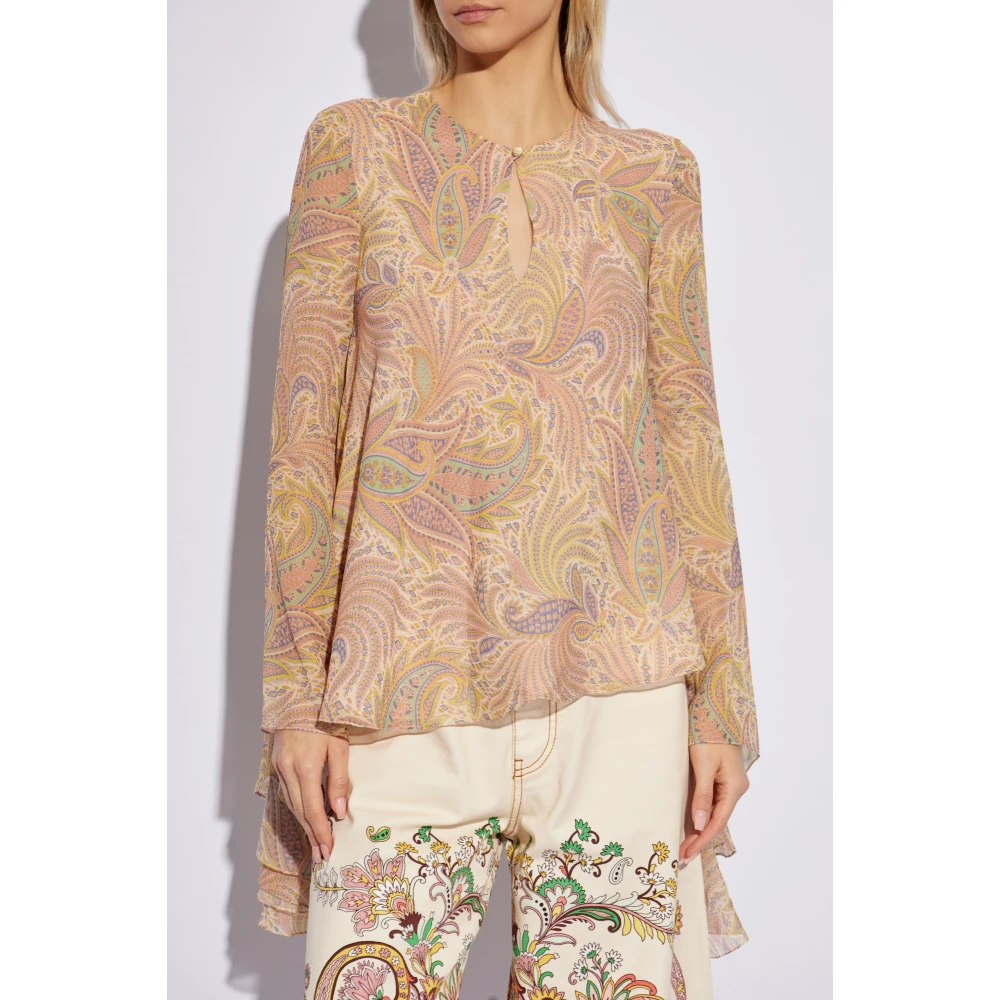 ETRO Gestreepte top met losse pasvorm Multicolor Dames