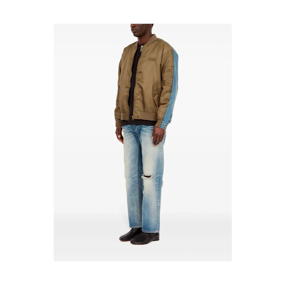 MM6 Maison Margiela Bruin Denim Jack Brown Heren