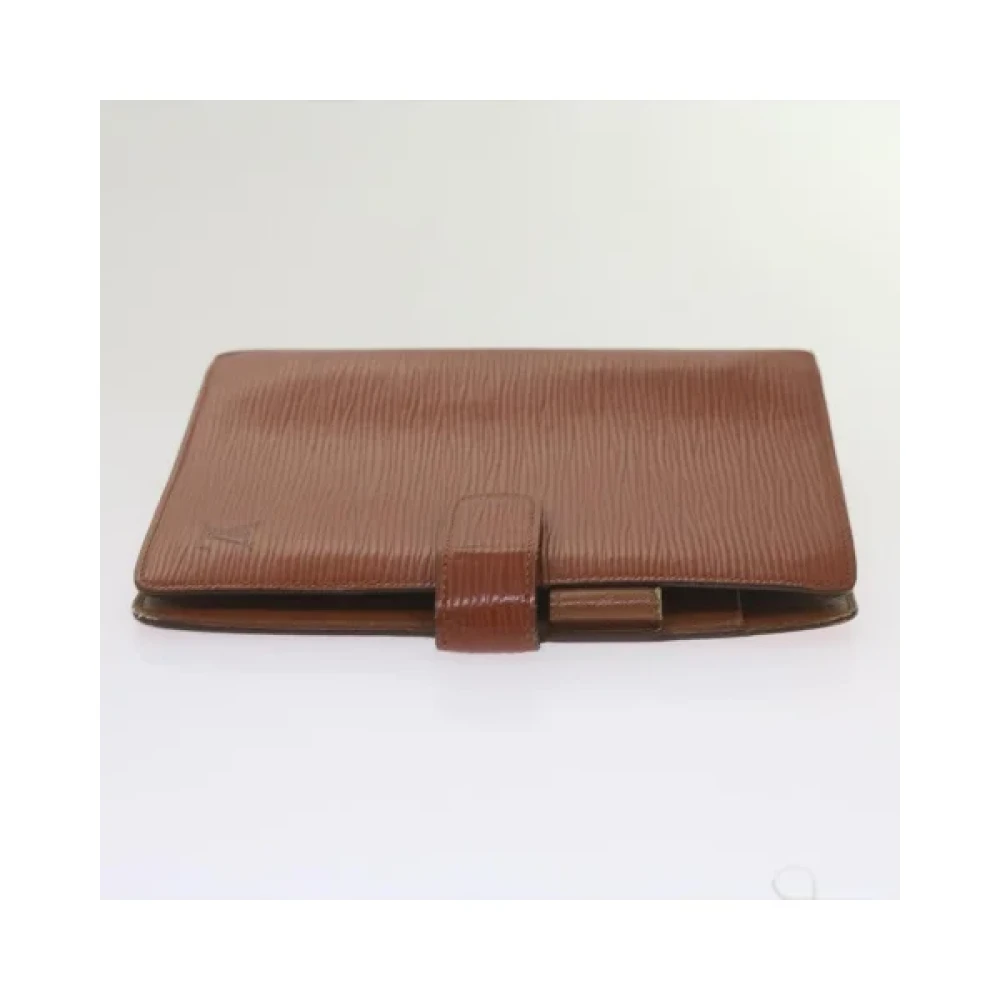 Louis Vuitton Vintage Pre-owned Leather home-office Brown Dames
