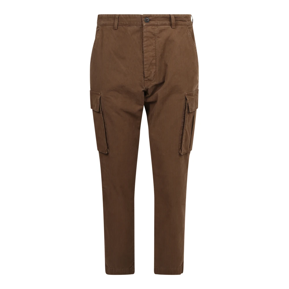 Original Vintage Slim-fit Trousers Brown Heren
