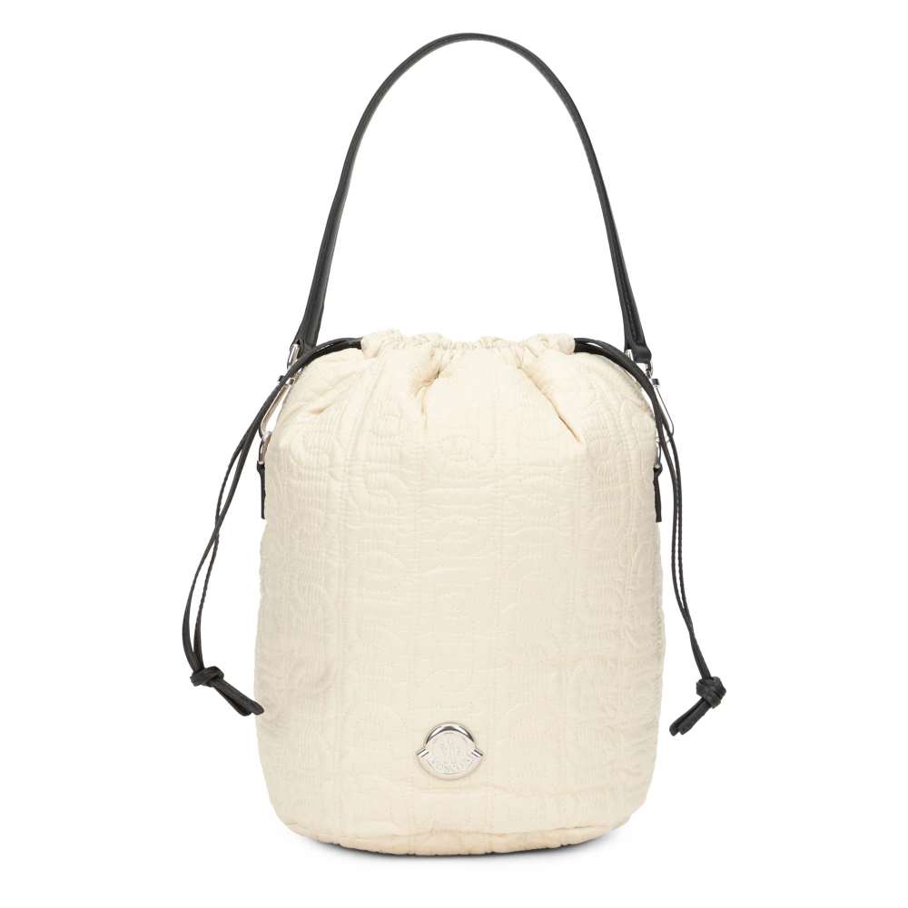 Moncler Quilted Bucket Bag - Female - Bucket Bags - Beige - One Size - Bags
