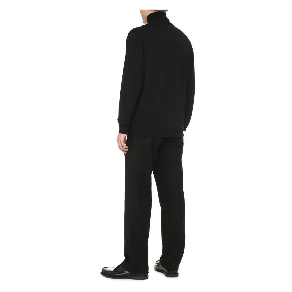 Roberto Collina Geribbelde Coltrui Black Heren