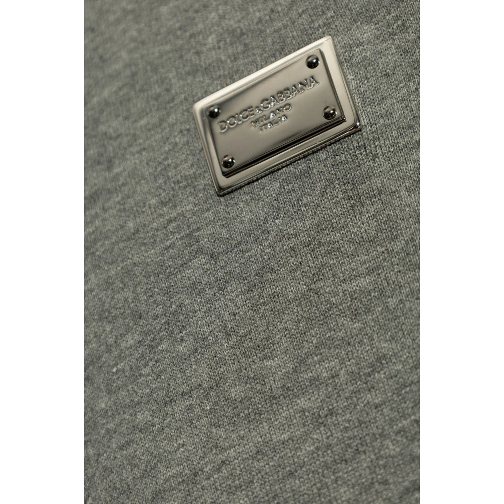 Dolce & Gabbana Sweatshirt met logo Gray Heren
