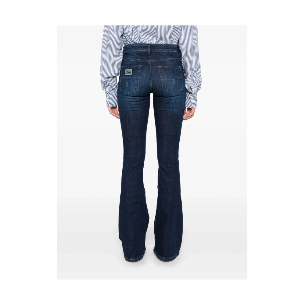 Lois Indigo Blauwe Klassieke Vijf Zakken Jeans Blue Dames