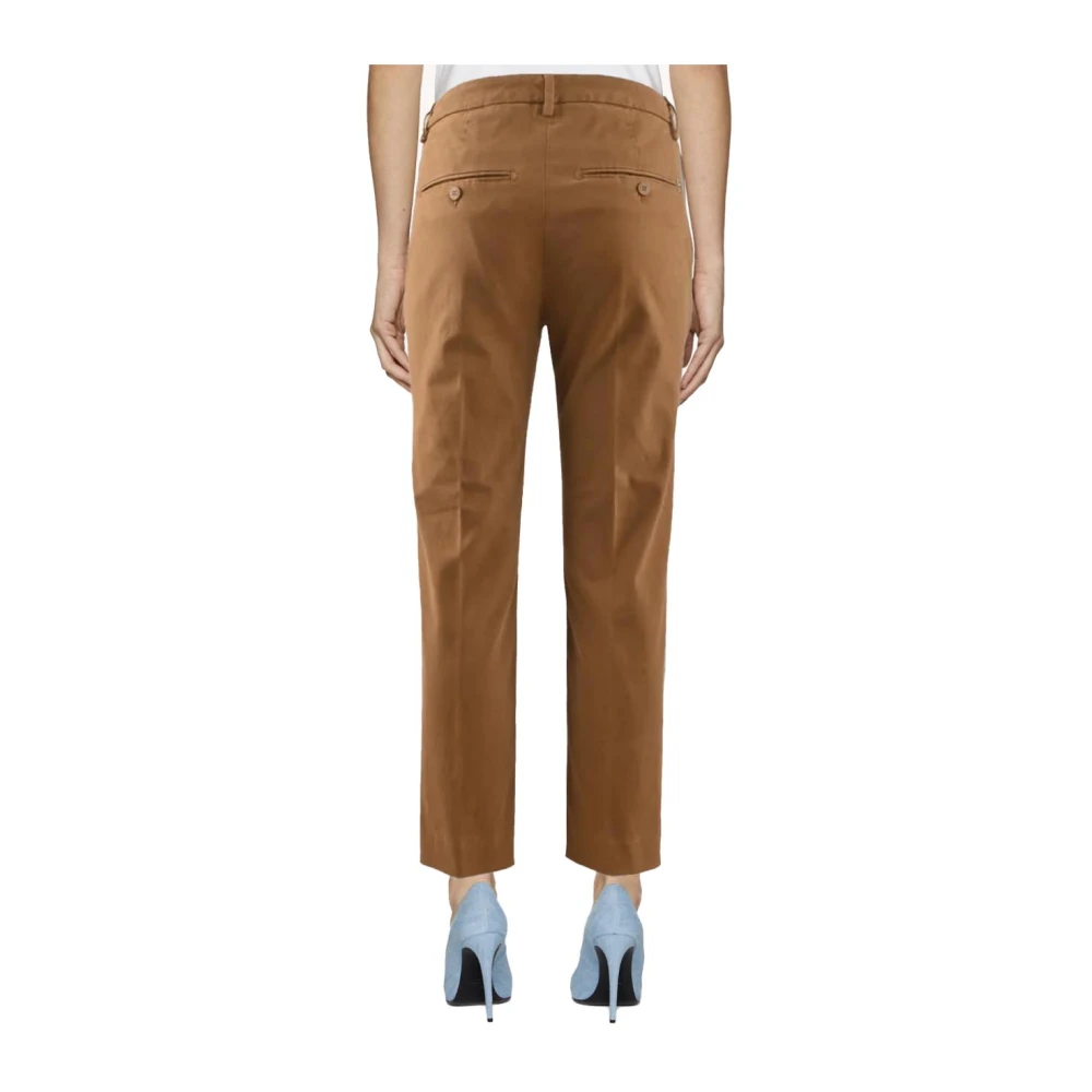 Dondup Katoenen Dames Nima Broek Beige Dames