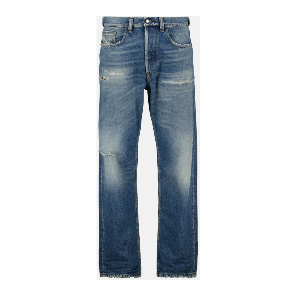 Diesel Men's Blue D-Macs Straight Cut Jeans - Straight Fit Jeans - W32 L32 - Jeans