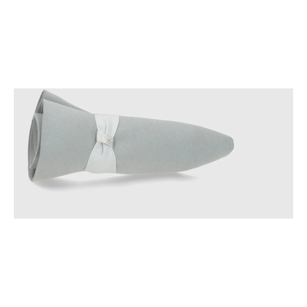 Borsalino Lichtgewicht vilten hoed met grosgrain lint Gray Heren