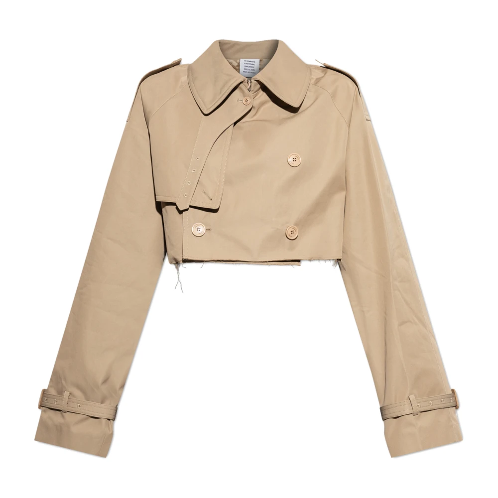 Vetements Korte jas Beige Dames