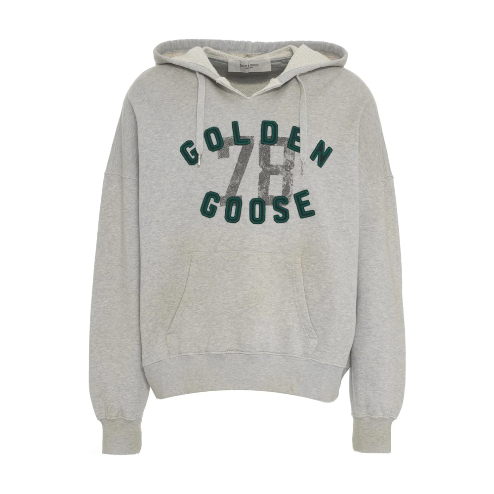 Golden Goose Grijze Sweatshirt 'Morman' met Metalen Details Gray Heren