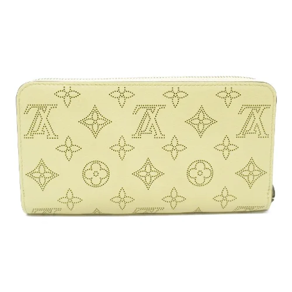 Louis Vuitton Vintage Pre-owned Leather wallets Yellow Dames