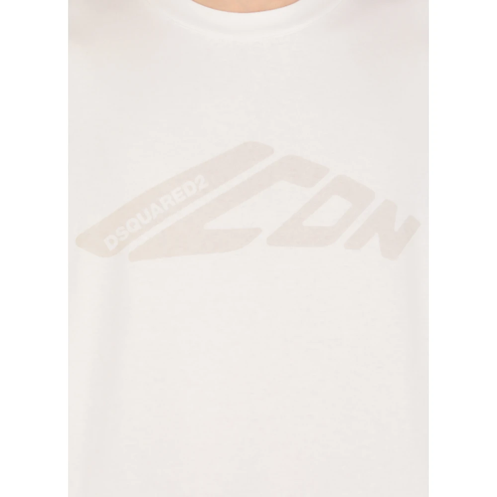 Dsquared2 Wit T-shirt met logoprint White Heren