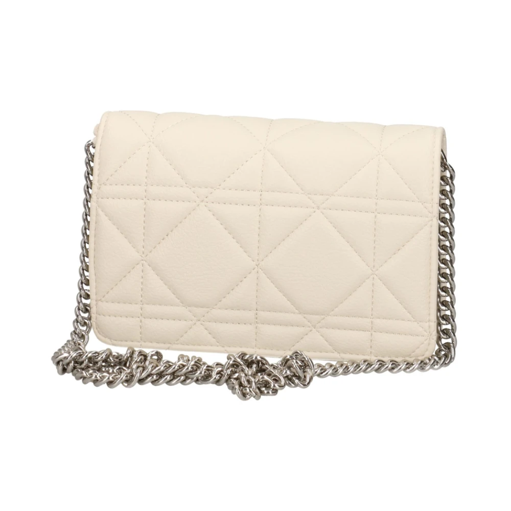 Gaëlle Paris Ivoor Schoudertas met Metalen Logo Beige Dames