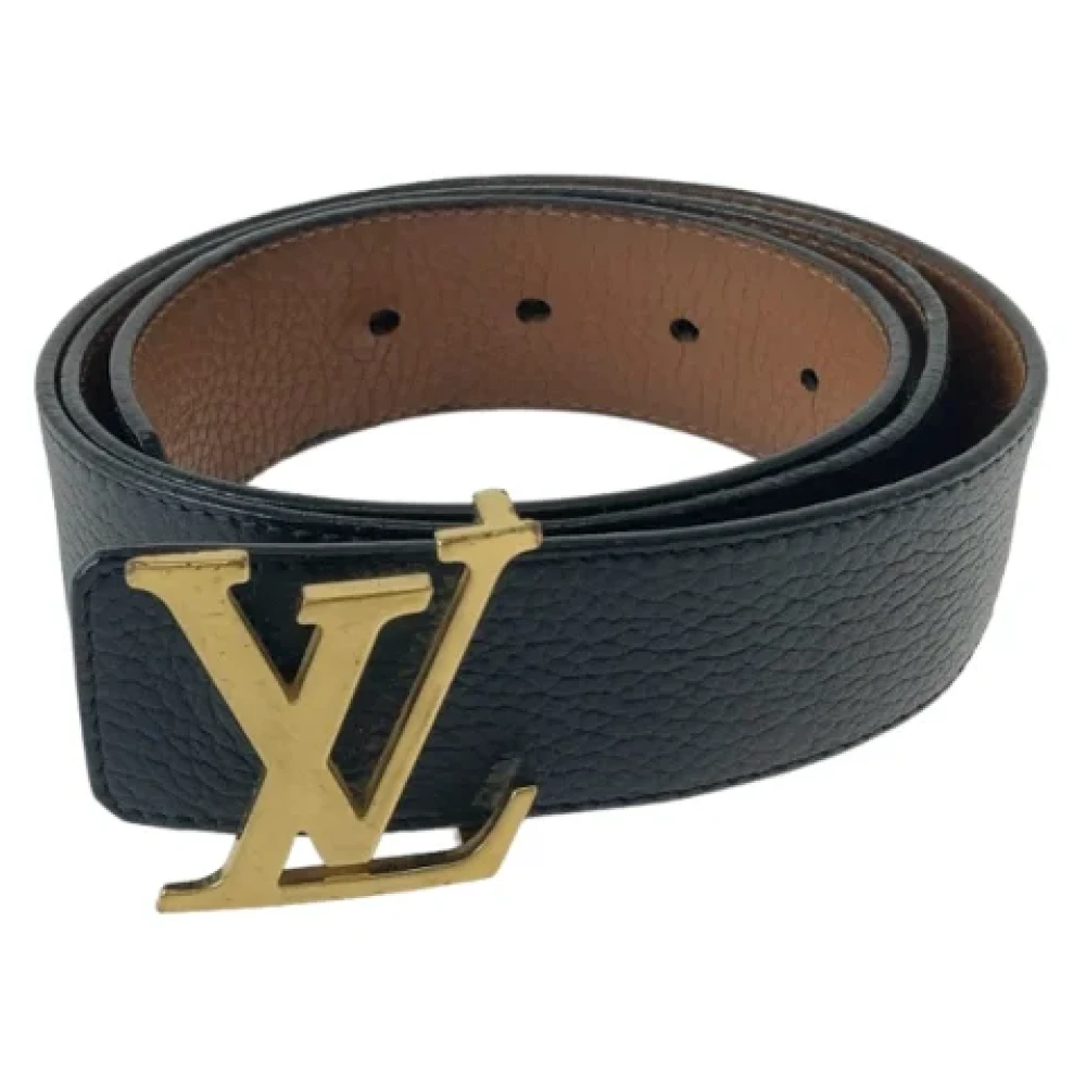 Louis Vuitton Vintage Pre-owned Leather belts Black Heren