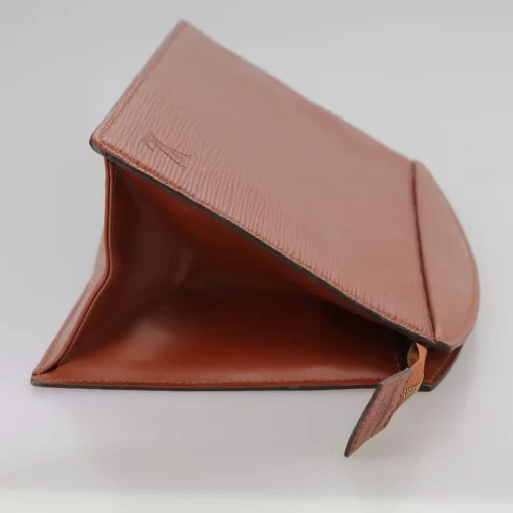 Louis Vuitton Vintage Pre-owned Leather pouches Brown Dames