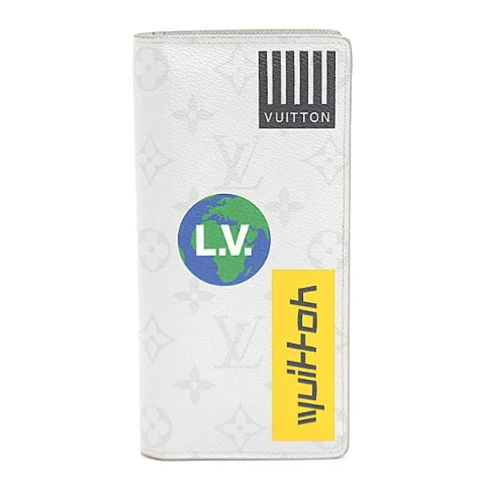 Louis Vuitton Vintage Pre-owned Canvas wallets White Heren