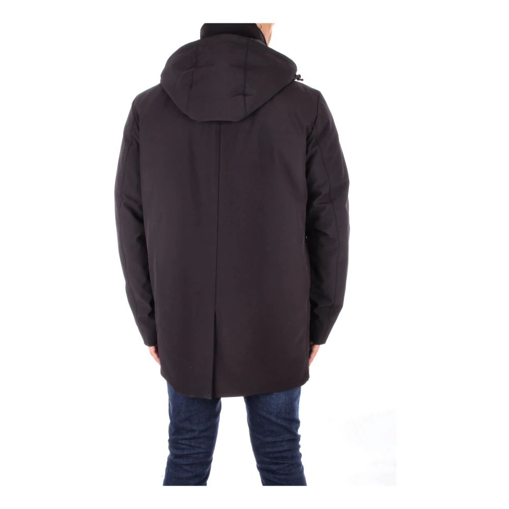Woolrich Heren Hooded Jas voor de Winter Black Heren