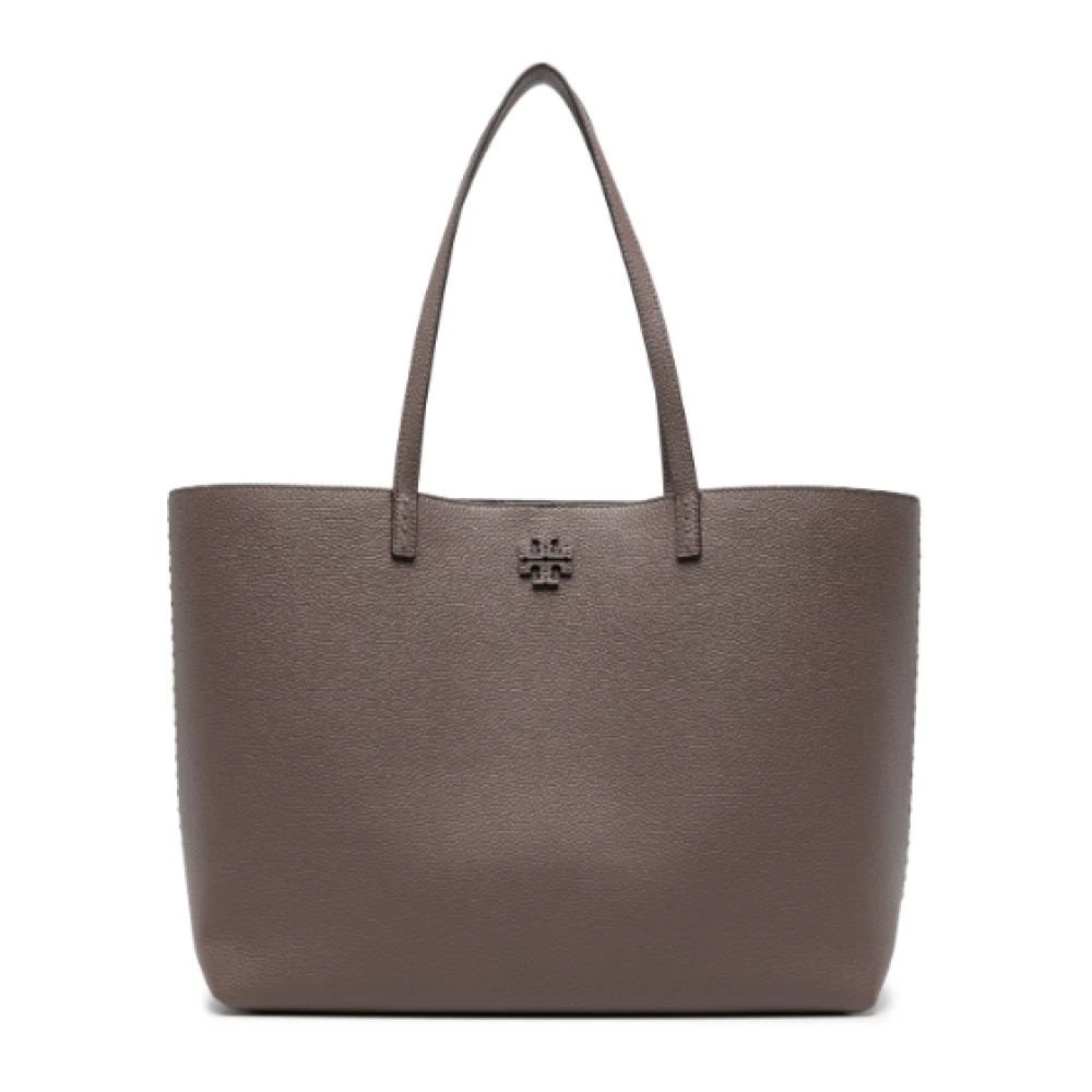 TORY BURCH Zilver Esdoorn Leren Tote Tas Gray Dames