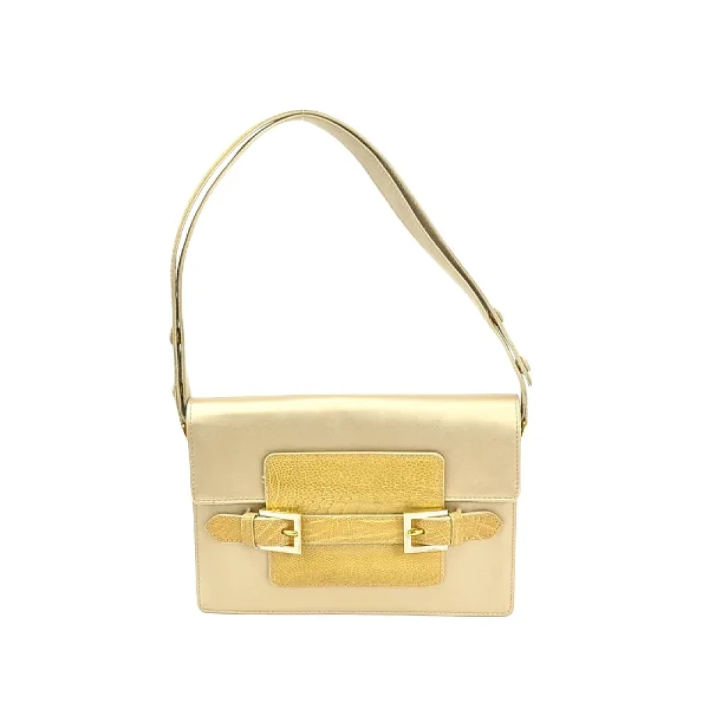 Fendi Vintage Pre-owned Leather fendi-bags Yellow Dames