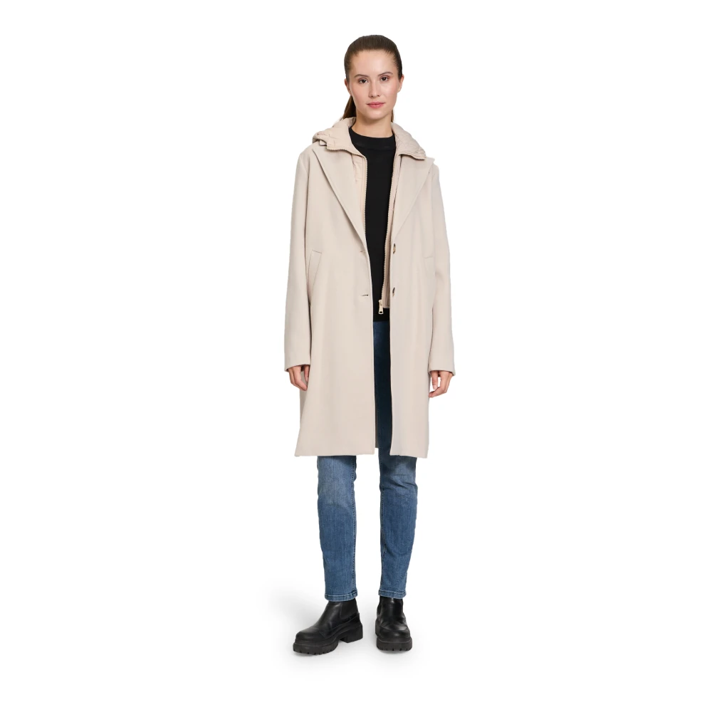 Amber & June Stijlvolle Jassen voor Alle Seizoenen Beige Dames