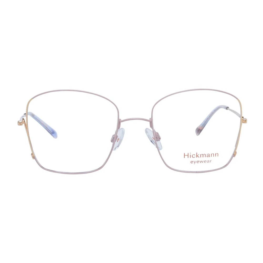 Ana Hickmann Gouden Vierkante Metalen Optische Frames Yellow Dames