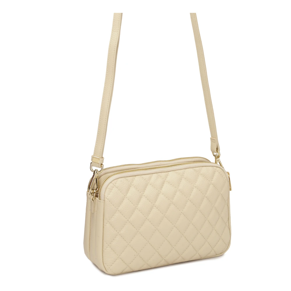 Kazar Kleine handtas met gewatteerd ontwerp op leren band Beige Dames