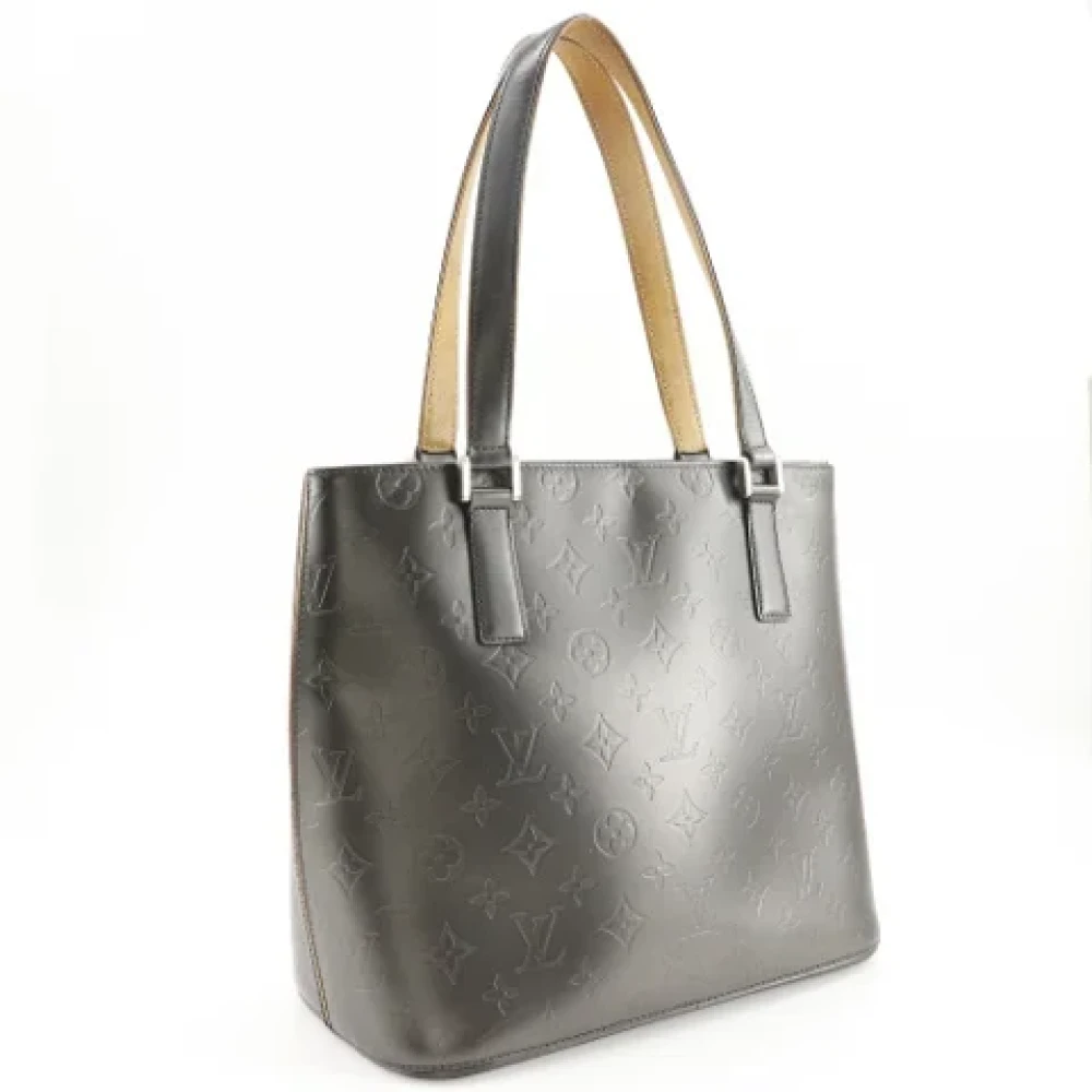 Louis Vuitton Vintage Pre-owned Leather totes Gray Dames