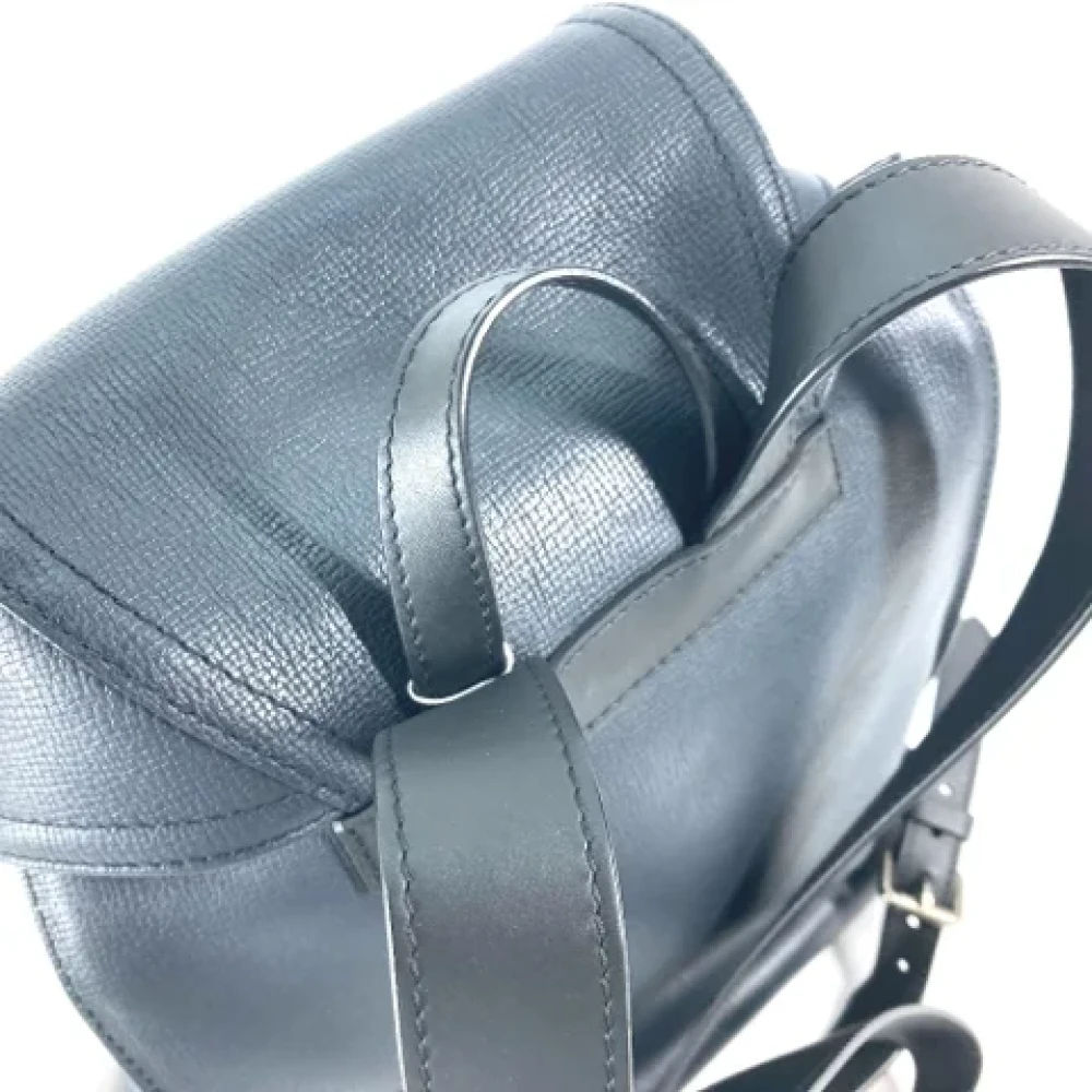 Louis Vuitton Vintage Pre-owned Leather shoulder-bags Blue Heren