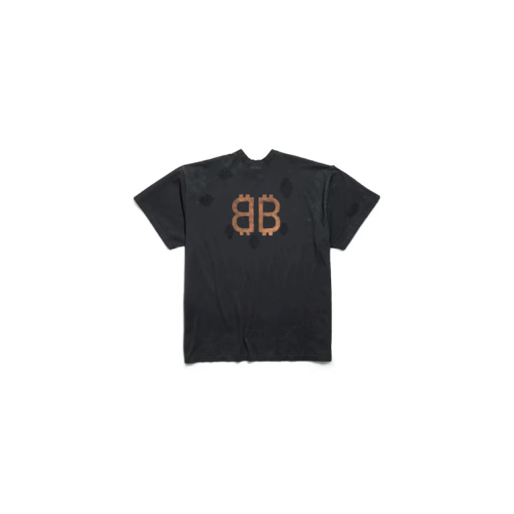 Balenciaga Vintage Paris Moon T-Shirt Oversize Black Heren