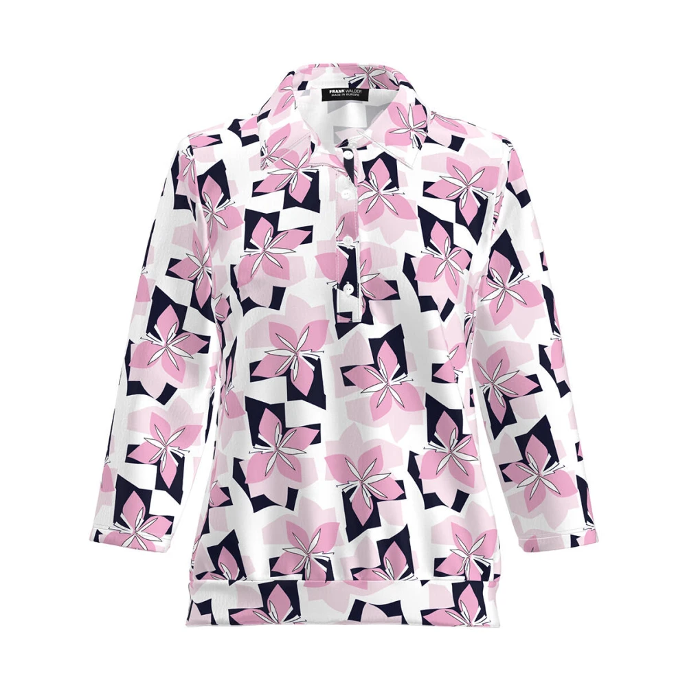Frank Walder Lange Mouw Top NOSTop TShirt Pink Dames