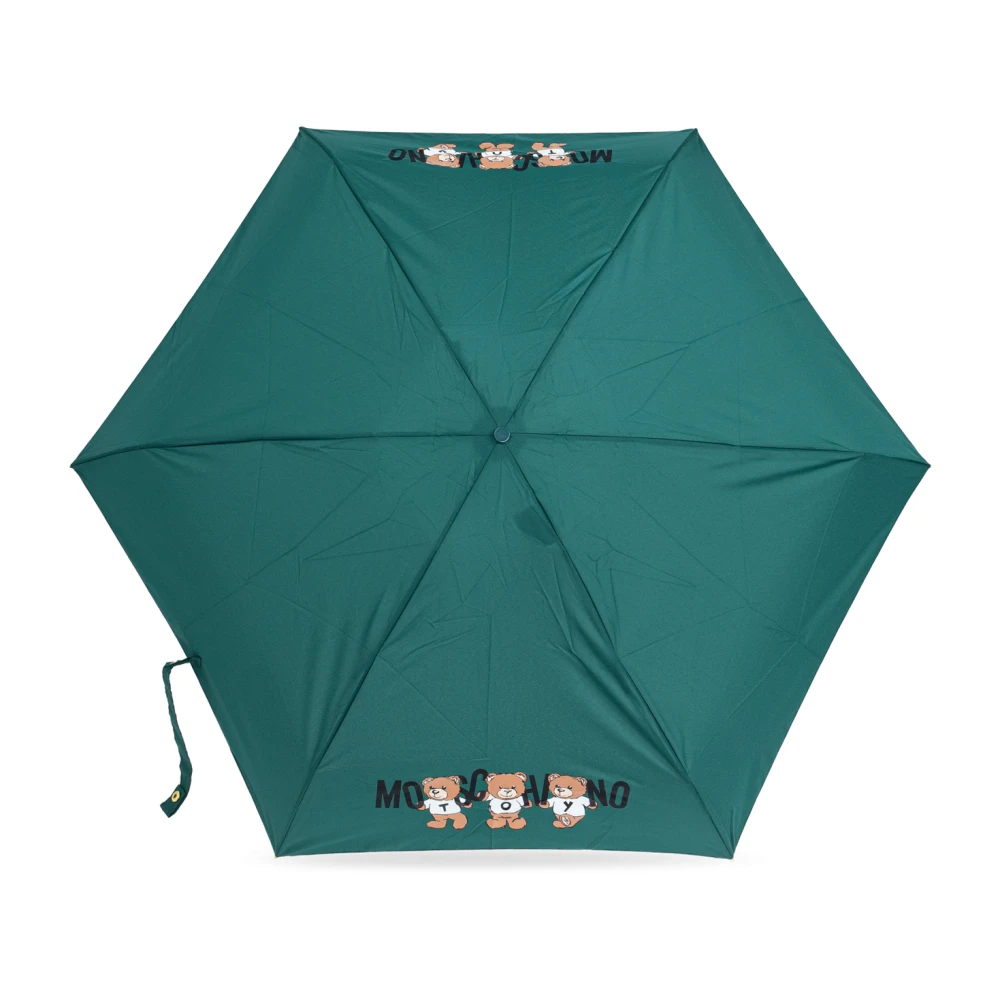 Moschino Paraplu met logo Green Unisex