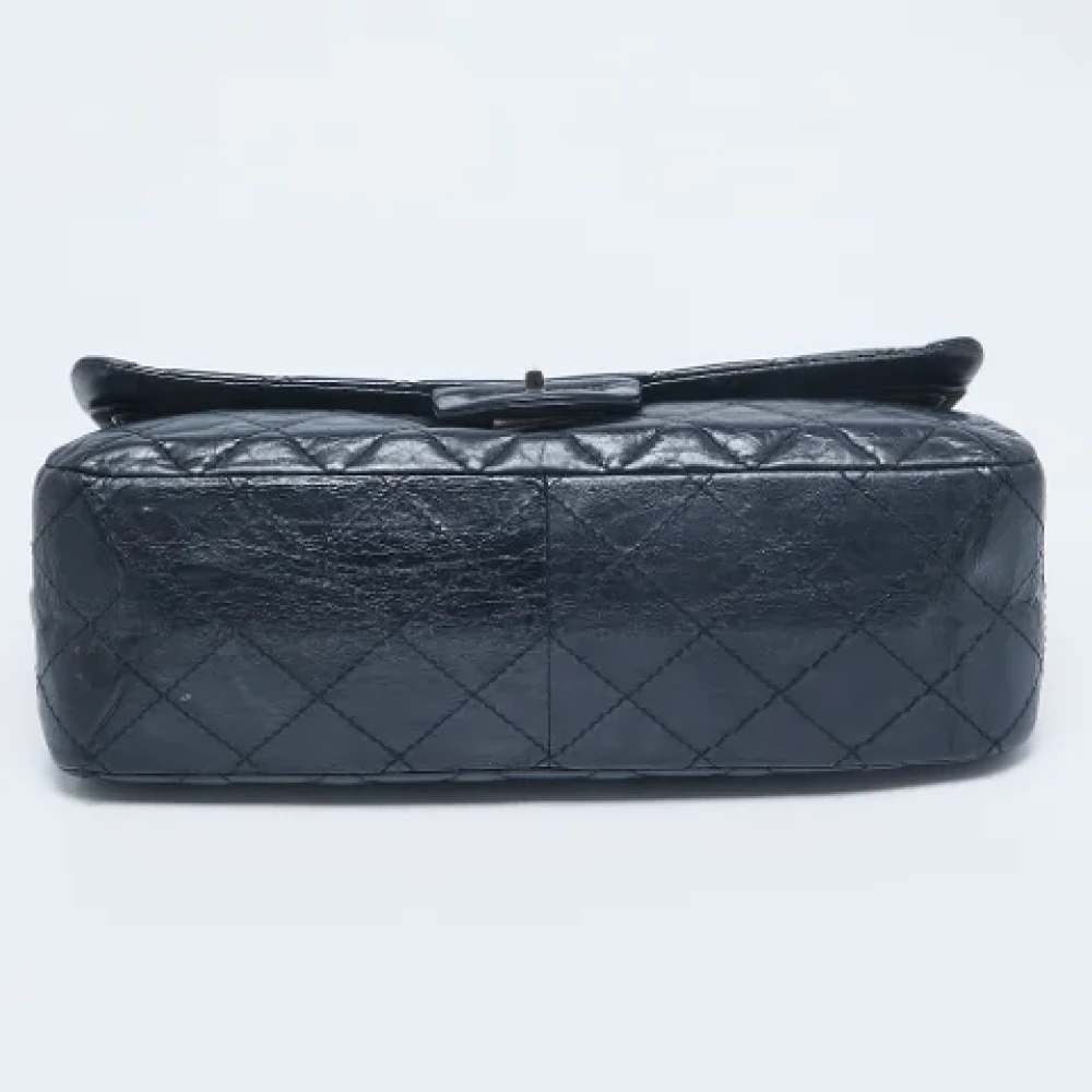 Chanel Vintage Pre-owned Leather chanel-bags Blue Dames