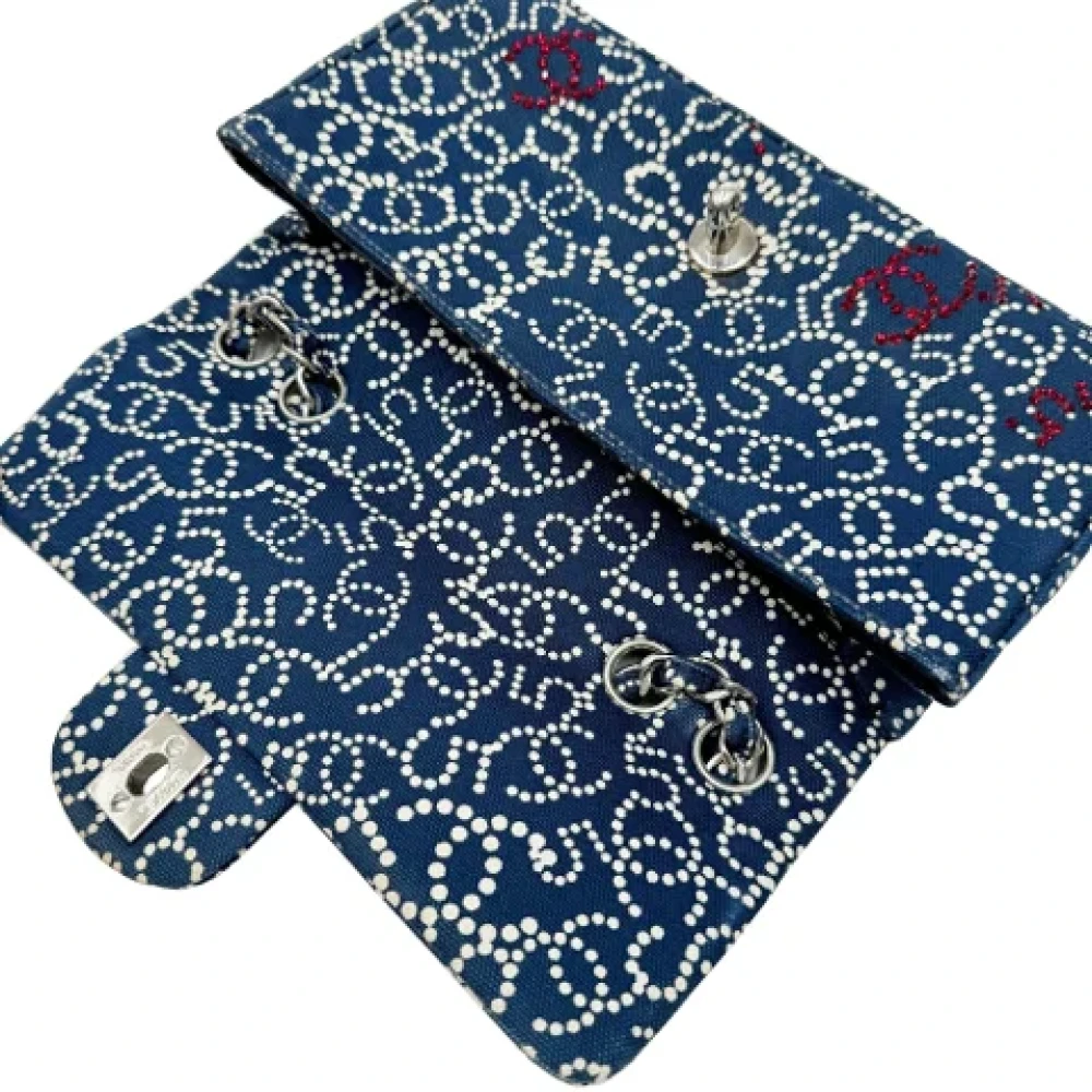 Chanel Vintage Pre-owned Cotton chanel-bags Blue Dames