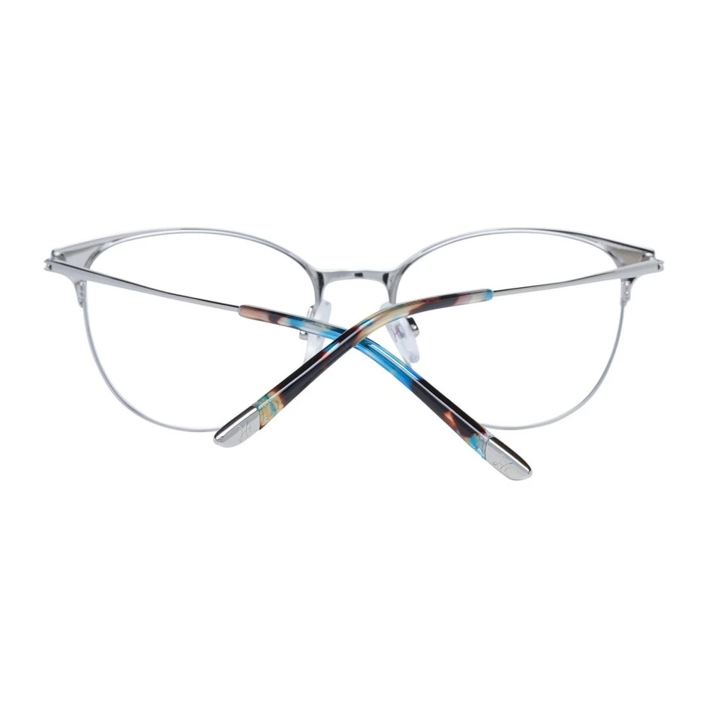 Ana Hickmann Blauwe Cat Eye Metalen Optische Frames Blue Dames
