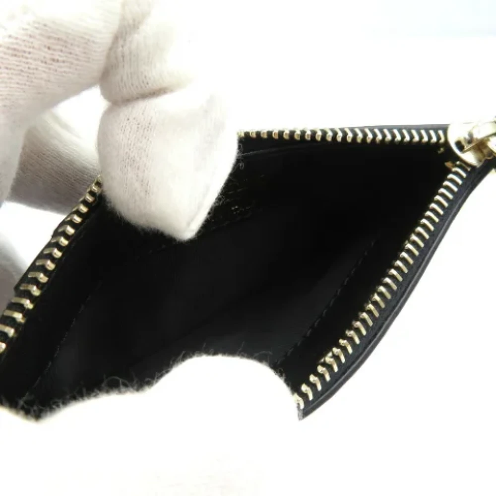 Valentino Vintage Pre-owned Leather wallets Black Dames
