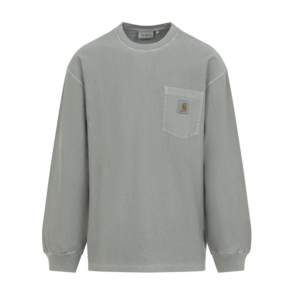 Carhartt Wip Men's Green Long Sleeve T-Shirts, M, L/S Loose Pocket T-Shirt