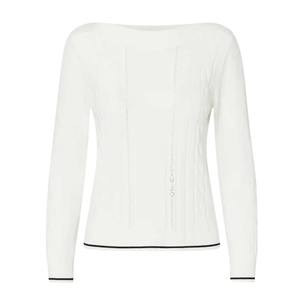 Liu Jo , Damen, Strickwaren, Weiß, Xs