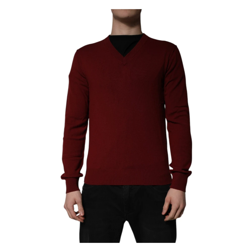 Dolce & Gabbana Mannelijk Bruin Truien & Vesten Heren, S, Kasjmier, Pullover Sweater