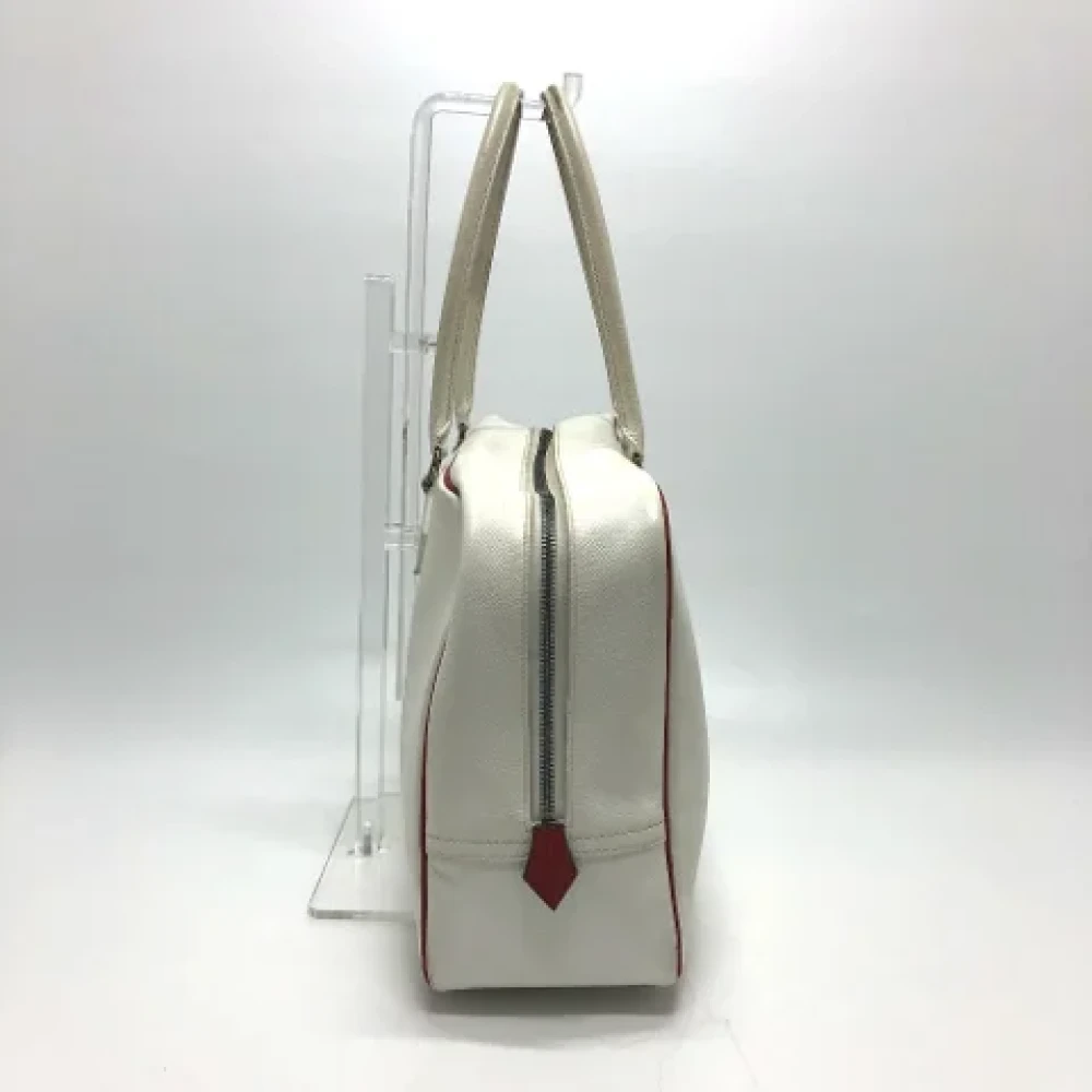 Hermès Vintage Pre-owned Leather shoulder-bags White Dames